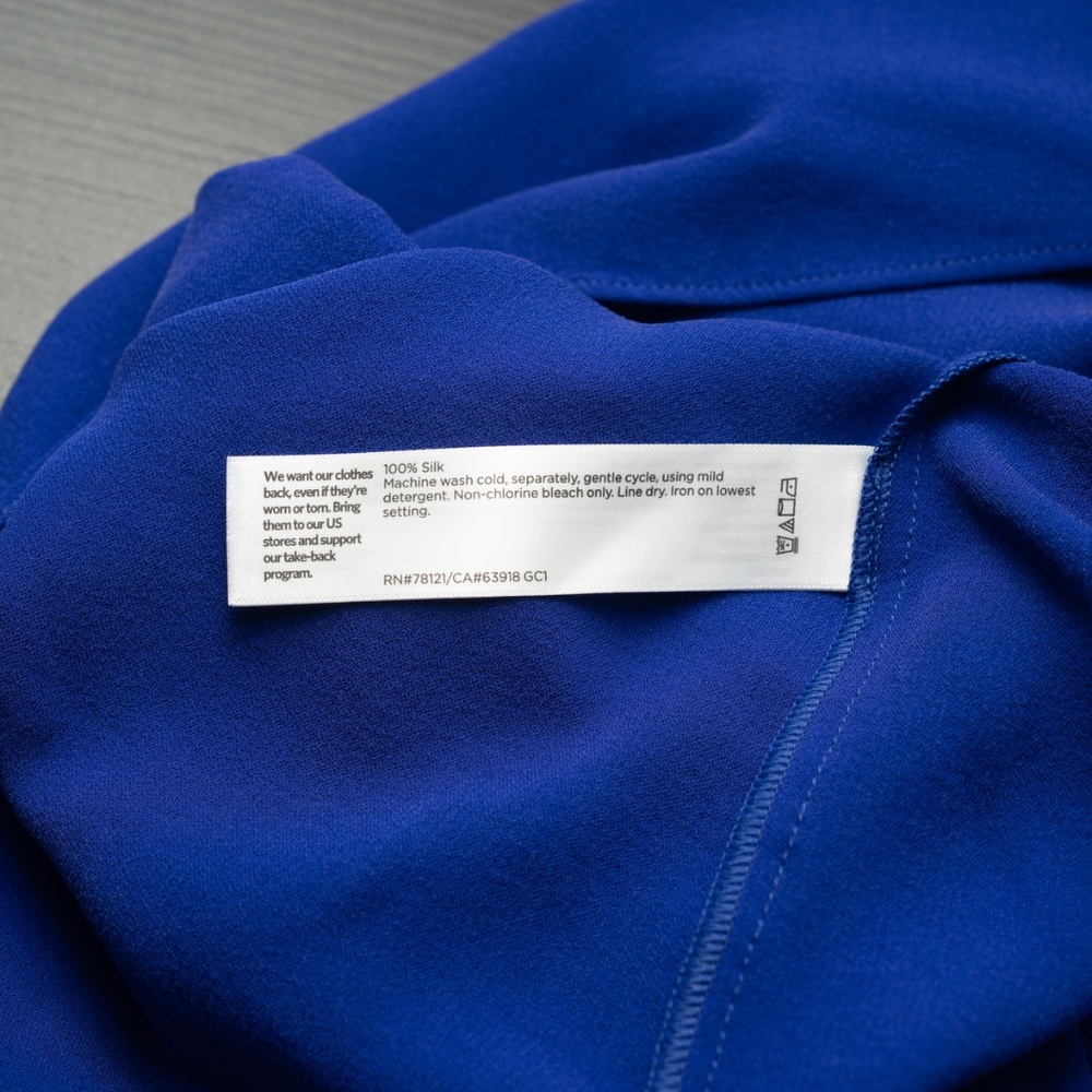 Eileen Fisher - Silk Georgette Scoop Neck Dress‎ - Picture 10 of 10